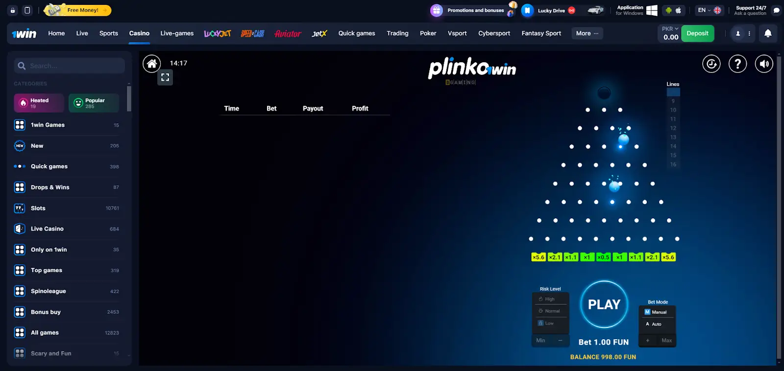 Plinko Free Demo